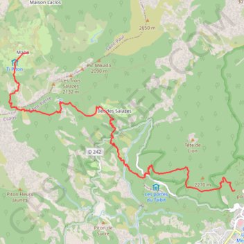 Trace GPS GRR1 Le Tour du piton des Neiges - De Cilaos à Marla, itinéraire, parcours