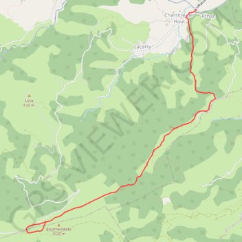 Trace GPS Les pâturages de Bosmendieta, itinéraire, parcours