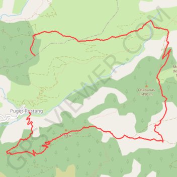 Trace GPS Col de Maïrola, itinéraire, parcours