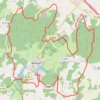 Trace GPS Meuzac Caux Haute Faye VTT, itinéraire, parcours