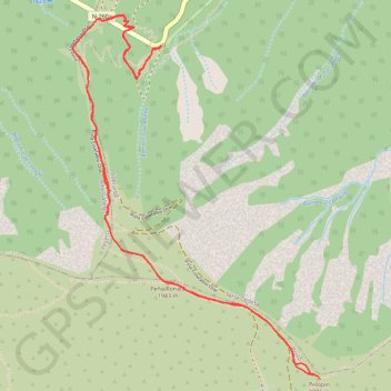 Trace GPS Pelopín, itinéraire, parcours
