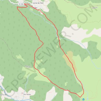 Trace GPS Pic de Bernes, itinéraire, parcours