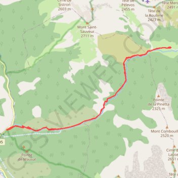 Trace GPS Rando Valabre-moliere, itinéraire, parcours