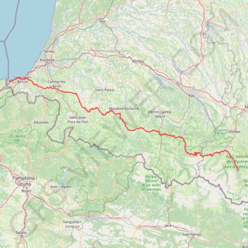 Trace GPS Luz-st-sauveur - Hendaye-16817824, itinéraire, parcours