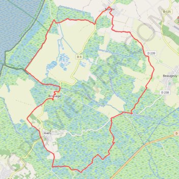 Trace GPS Marais de Moëze, itinéraire, parcours