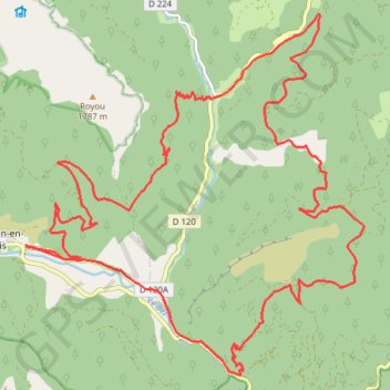 Trace GPS Ravin de Barri, Serre la Souche (Drôme), itinéraire, parcours