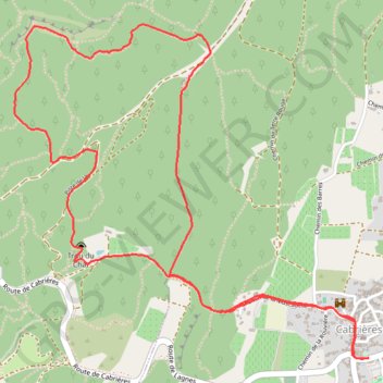 Trace GPS Randonnée Cabrières, itinéraire, parcours