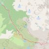 Trace GPS Le Mont Valier par la vallée du Riberot, itinéraire, parcours