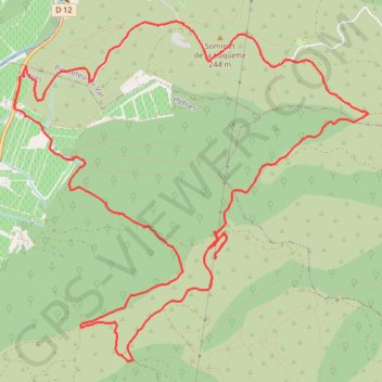 Trace GPS Les Maupas, la Baisse des Contes, les Bertrands - HYERES - 83400, itinéraire, parcours