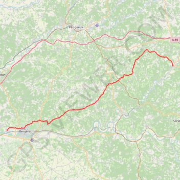 Trace GPS Prigonrieux > Lascaux, itinéraire, parcours