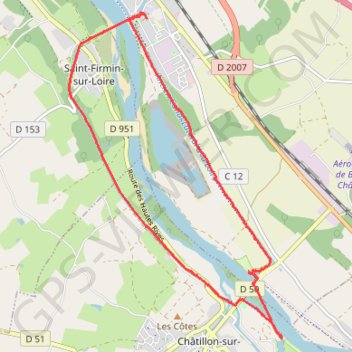 Trace GPS Briare, itinéraire, parcours