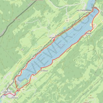 Trace GPS Le Tour du Lac de Joux, itinéraire, parcours