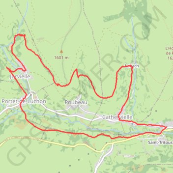 Trace GPS Tour des villages de la vallée du Larboust, itinéraire, parcours