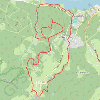 Trace GPS Le Saut de la Bourrique et la Tête de Mérelle, itinéraire, parcours