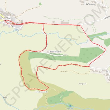 Trace GPS Sancy - La Rouillade - Secteur Chastreix, itinéraire, parcours