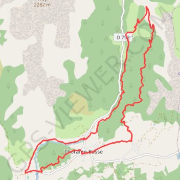 Trace GPS Autour de Thorame, itinéraire, parcours