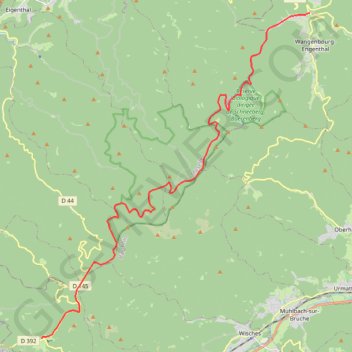 Trace GPS France - Wangenbourg, itinéraire, parcours