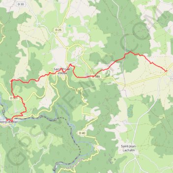 Trace GPS Monbonnet - Monistrol, itinéraire, parcours
