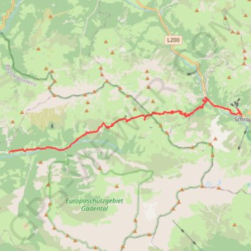 Trace GPS Via-Alpina R53 - Schroken - Buchboden, itinéraire, parcours