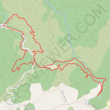 Trace GPS Pas de Peyris - Sources de l'Huveaune, itinéraire, parcours