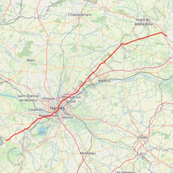 Trace GPS Grez-Neuville à Bourgneuf en Forêt, itinéraire, parcours