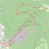 Trace GPS Rocher de Bellevue et Aiguille de Chalais depuis le Chevalon, itinéraire, parcours