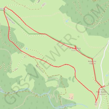 Trace GPS Autour du Steinberg, itinéraire, parcours