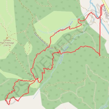 Trace GPS Serre des Vallonnets (Queyras), itinéraire, parcours