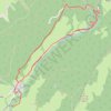 Trace GPS Randonnée raquettes "La Chartreuse - Lourdens", itinéraire, parcours