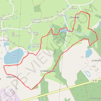 Trace GPS Rando Qébriac, itinéraire, parcours