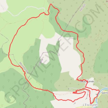 Trace GPS Ravins de Gornies, itinéraire, parcours