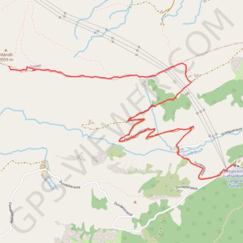 Trace GPS Itinéraire aller Alpes Suisse Panoramawelt, itinéraire, parcours