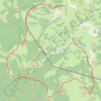 Trace GPS Aldude Urepel par le Kinto Real, itinéraire, parcours