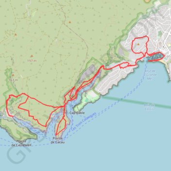 Trace GPS En Vau-Port Pin-Port Miou, itinéraire, parcours