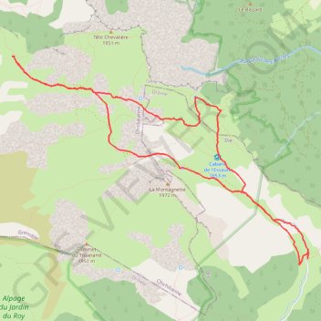Trace GPS Vercors-Combeau-Pas de la Chevrerie-Pas de la Coche, itinéraire, parcours