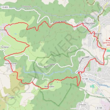 Trace GPS Le tour de Montaclier - Saint-Hippolyte, itinéraire, parcours