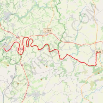 Trace GPS Châteauneuf-du-Faou / Châteaulin, itinéraire, parcours