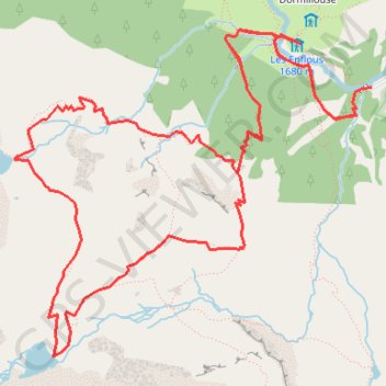 Trace GPS Lacs de Palluel et Faravel (Écrins), itinéraire, parcours
