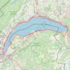 Trace GPS Tour du Lac Léman, itinéraire, parcours
