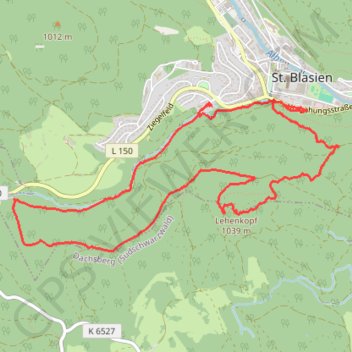 Trace GPS Lehenkopf, itinéraire, parcours