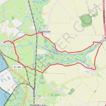 Trace GPS Crotoy - Au Sud de Ponthoile, itinéraire, parcours