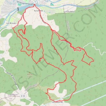 Trace GPS Randuro Gréoux les Bains, itinéraire, parcours