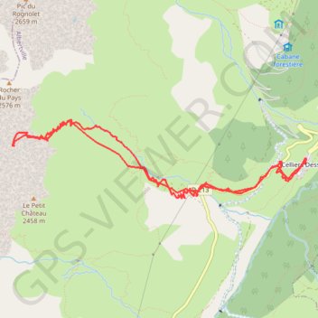 Trace GPS Cirque de roche noire, itinéraire, parcours