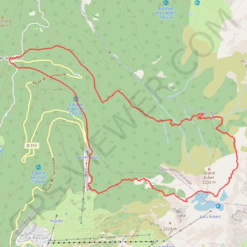 Trace GPS lacs Roberts, itinéraire, parcours