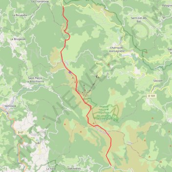 Trace GPS Traversée du Forez : du col des Supeyres au col de la Loge, itinéraire, parcours