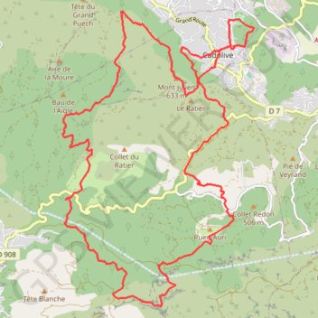 Trace GPS Trail Galinette 2024 26km 1350d, itinéraire, parcours