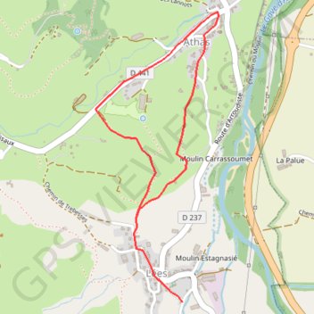Trace GPS Le Tour des Anaques, itinéraire, parcours