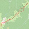 Trace GPS Saint-Barthélemy par les crêtes de Montségur, itinéraire, parcours