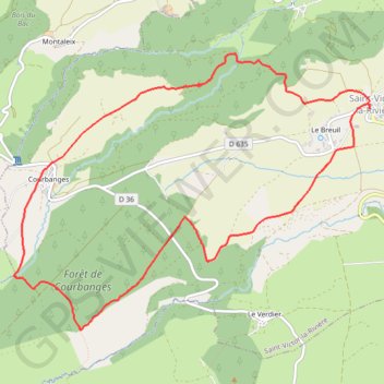 Trace GPS La forêt de Courbanges, itinéraire, parcours