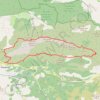 Trace GPS Traversée de la Montagne du Cheiron depuis les Hautes Gréolières, itinéraire, parcours